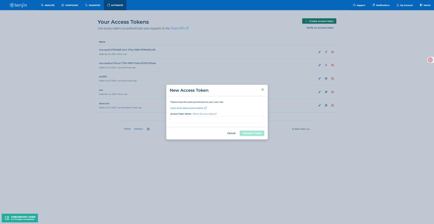 New Access Token dialog